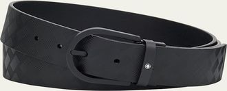 Montblanc Mens Horseshoe-Buckle Extreme 3.0 Leather Belt