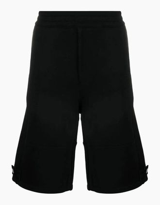 Alexander McQueen Alexander Mcqueen Mens Seal Logo Jersey Shorts Black - Size: 33/32/32