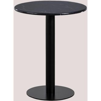 Sklum Mesa De Bar Redonda En M&aacute;rmol (&oslash;60 Cm) Rocher Sklum