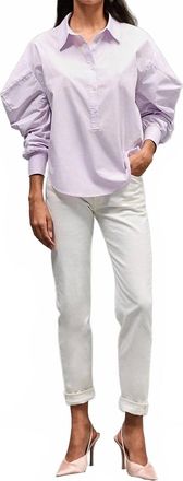 Mes Demoiselles... Sintia Long Sleeve Blouse In Lilac