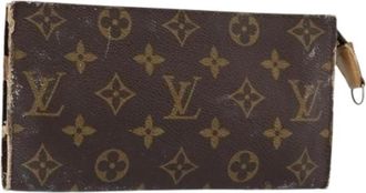 Louis Vuitton Pre-owned Canvas Pouch - Dames - Vintage Clutch - Bruin - ONE Size - Vintage