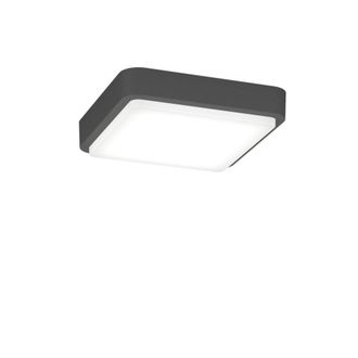 Top-Light Plafoniera Moderna Top Light Irvine 37 Gx53 Led Ip54 Alluminio Policarbonato, Finitura Metallo Grigio-antracite