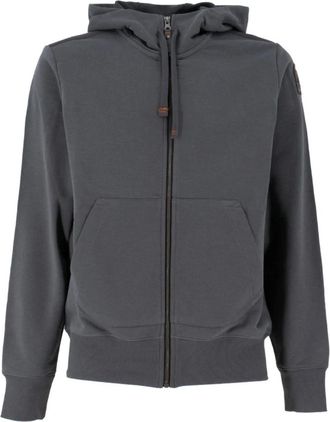 Parajumpers Sportieve Full-Zip Hoodie met Zakken - Heren - Vesten met rits - Grijs - XL - Hoodies & sweatvesten