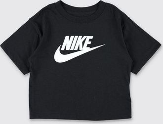 Nike T-shirt da bambino in misto cotone con logo Swoosh