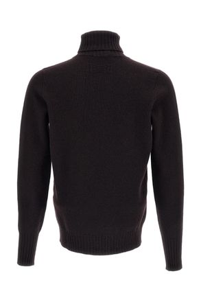 Drumohr Ribbed Turtleneck Sweater in Luxurious Jersey-Knit Wool
