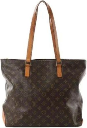 Louis Vuitton Pre-owned Tote Bags, female, Brown, Size: ONE SIZE Pre-owned Cabas Mezzo