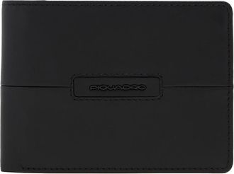 Piquadro Accessoires, Heren, Zwart, ONE Size, Leer, Leren Portemonnee
