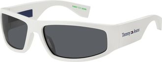 Tommy Jeans Zonnebrillen TJ 0094/S - unisex - Zonnebrillen - Wit - 65 MM - Accessoires