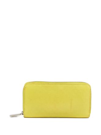 Louis Vuitton leather zip wallet - women - Leather - One Size - Yellow