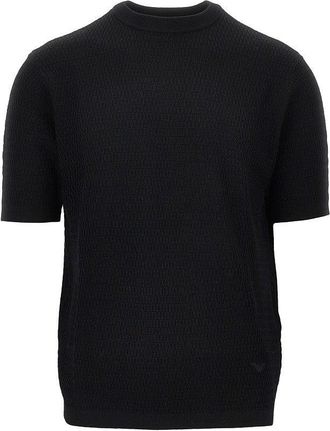Emporio Armani Virgin wool knitted T-shirt Man XL