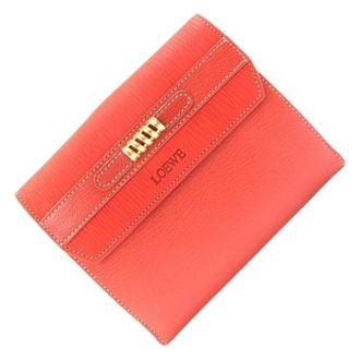 Loewe Pre-owned Wallets, female, Red, Size: ONE SIZE Pre-owned Bi-fold Wallet