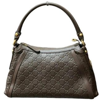 Gucci Pre-owned Handbags, female, Brown, Size: ONE SIZE Pre-owned Vintage Handbag