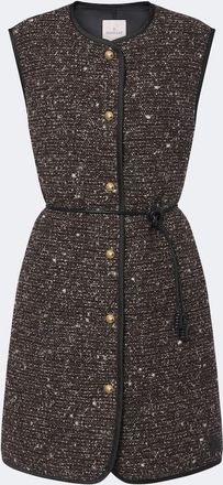 Moncler Piumino senza maniche Figurative in tweed