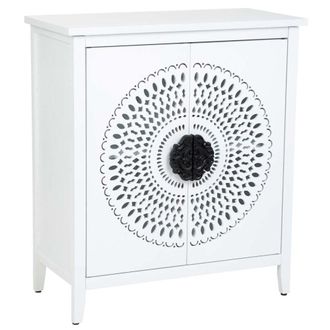 Wanderlust Deco Aparador de madera de 2 puertas 78x38x87