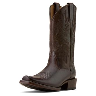 Ariat Mens Renegade Narrow Cutter Toe Western Boot in Burnished Chocolate, D Medium Width, Size 10.5, by Ariat