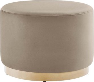ModWay Tilden Large 23 Round Performance Velvet Upholstered Ottoman