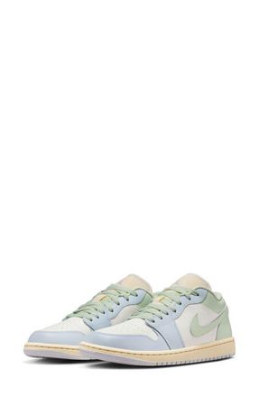 Nike Jordan Air Jordan 1 Low Basketball Sneaker in 108 Sail/jadaur at Nordstrom, Size 10.5