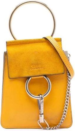 Chlo&eacute; Pre-owned Mini Bags, female, Yellow, Size: ONE SIZE Pre-owned Leather Mini Shoulder Bag