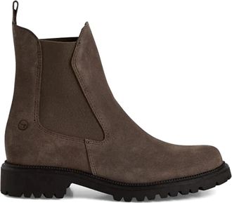 Tamaris Chelsea Boots - Dames - Chelseaboots - Grijs - 37 EU - Leer - Schoenen