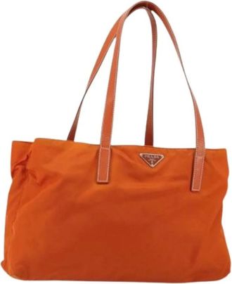 Prada Pre-owned Tote Bags, female, Orange, Size: ONE SIZE Pre-owned Vintage Tote Bag