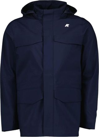 K-Way K-Way, Rain Jackets, male, Blue, Size: 2XL Manphy Bonded Parka