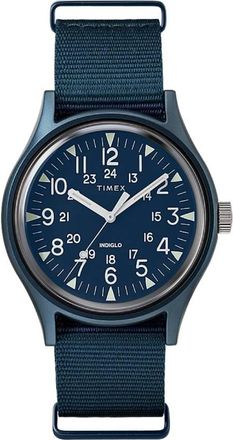 Timex MK1 Quartz Blue Dial Mens Watch TW2R37300