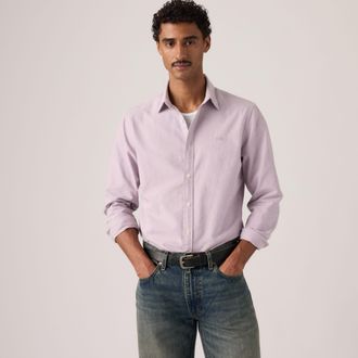 Levi's Battery Housemark Standard Shirt - Mens - 2XL - Purple / Quail