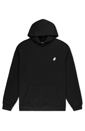 Dalix Ghost Relaxed Midweight Fleece Pullover Hoodie in Black at Nordstrom, Size Xx-Large