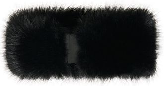 Naked Wardrobe Faux Fur Headband in Black at Nordstrom