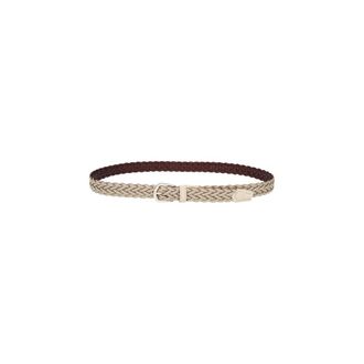 Eleventy Cintura Intrecciata H 2.5 cm - male - Eleventy - Belts - Beige - 105 CM - Accessories