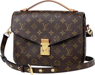 Louis Vuitton Tweedehands Canvas Louis Vuitton tassen - Dames - Vintage Handtas - Bruin - ONE Size - Vintage
