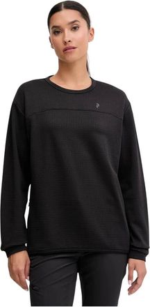 Peak Performance Fitness, Dames, Zwart, S, Polyester, Trail Polartec Crew