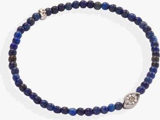 Alex and Ani Evil Eye Lapis Mini Stretch Bracelet in Blue at Nordstrom