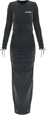 Misbhv Abito lungo con coulisse - Grigio