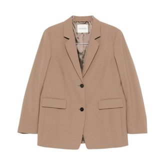Closed Enkelrijige blazer van wolmix - Dames - Jassen - Beige - Maat: XS Wol