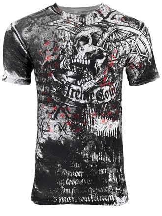 Xtreme Couture by Affliction Mens T-Shirt Combatant, White, Medium