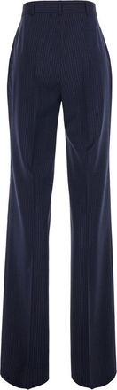 Max Mara Womens Trousers Blue Wool