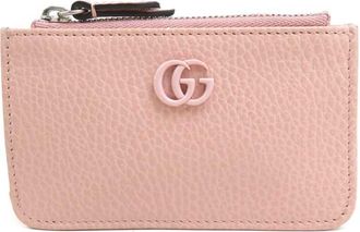 Gucci Pink Leather Coin Purse/Coin Case (Pre-Owned)