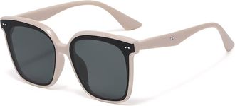 Generic Square Large Frame Shade Sunglasses, Outdoor Holiday Decorative Glasses for Men and For Women (Color : E, Size : Medium)