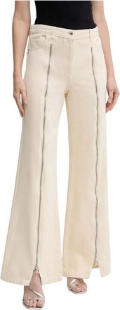 Patrizia Pepe Flared Jeans - Dames - Flared Jeans - Beige - W29 - Katoen - Jeans