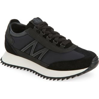 Moncler Pacey 2 Low Top Sneaker in Black at Nordstrom, Size 13Us