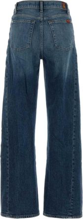 7 For All Mankind Womens Stretch Denim Lotta Jeans Blu Exterior: Cotton Elastane