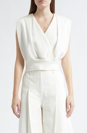 3.1 Phillip Lim Draped Sleeveless Top in Tofu at Nordstrom, Size Medium