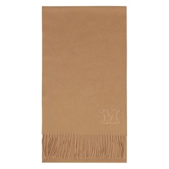 Max Mara Kasjmier Fringed Sjaal - Dames - Wintersjaals - Bruin - ONE Size - Kasjmier - Accessoires