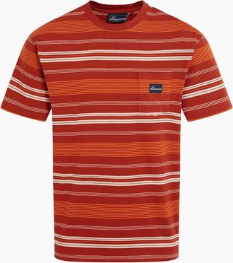 Craghoppers Mens Craghoppers Mens Pointer Striped Short-Sleeved T-Shirt - Red - Size: 40