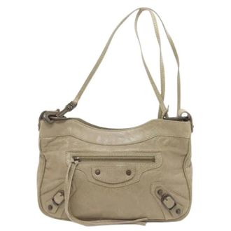 Balenciaga Pre-owned Cross Body Bags, female, Beige, Size: ONE SIZE Pre-owned Hip Shoulder Bag