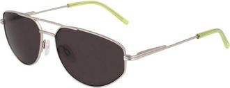 DKNY DK117S 045 Satin Silver/Kiwi