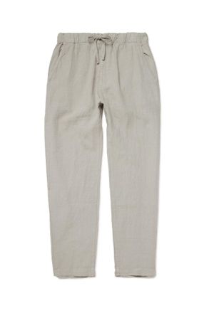 Hartford Joggy Tapered Linen Drawstring Trousers