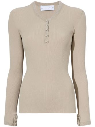 Proenza Schouler Isla knitted top - Neutrals