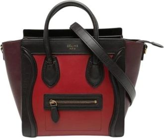 Celine Pre-owned Handbags, female, Red, Size: ONE SIZE Pre-owned Vintage Shoulder Bag